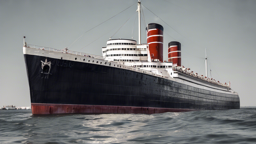 Illustration détaillée sur le départ du ss united states : une dernière traversée vers une nouvelle vie sous-marine