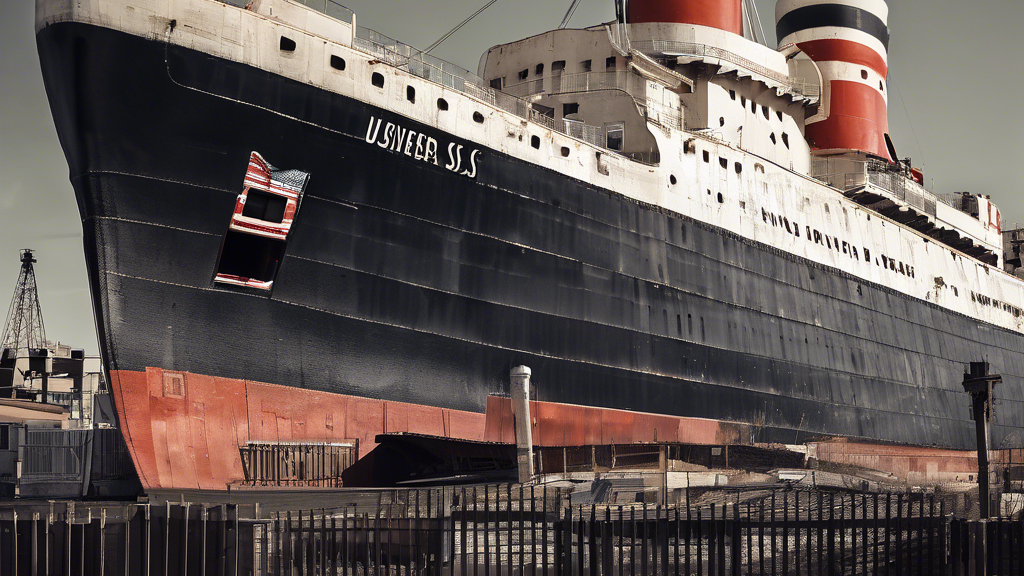 Illustration détaillée sur Le départ historique du paquebot SS United States pour devenir un récif artificiel