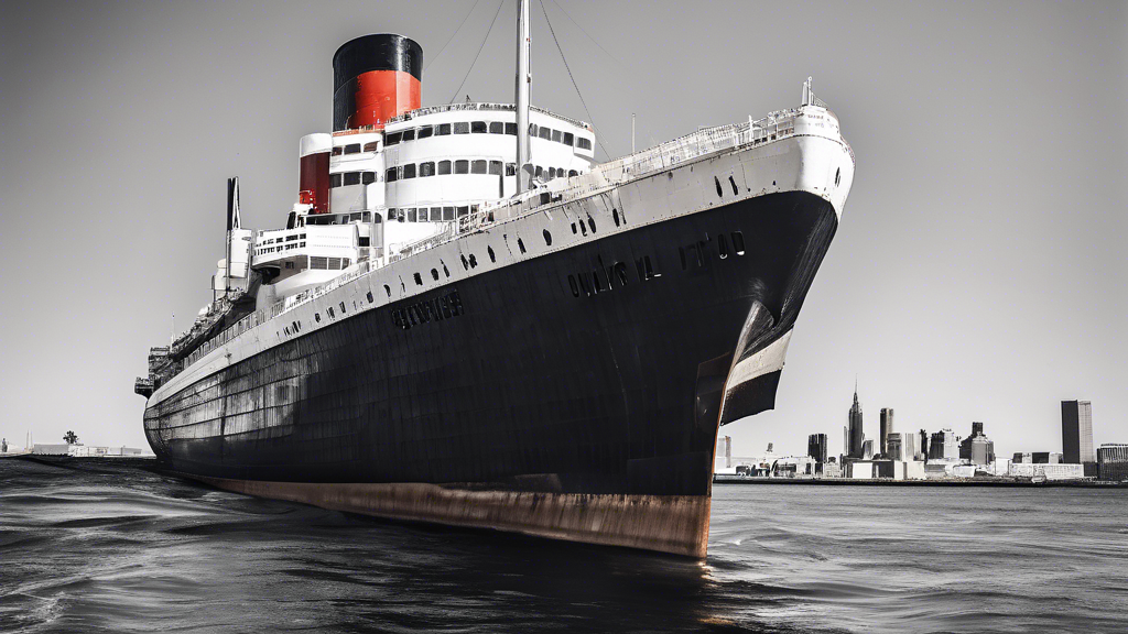 Illustration détaillée sur Le départ historique du SS United States vers son destin en tant que récif artificiel