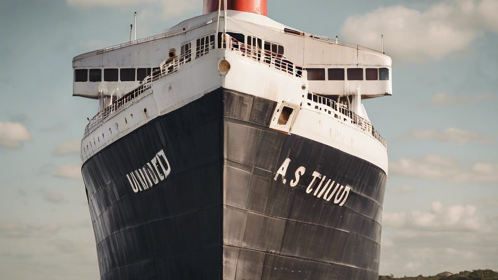 Illustration détaillée sur Le SS United States navigue vers sa dernière destination au large de la Floride