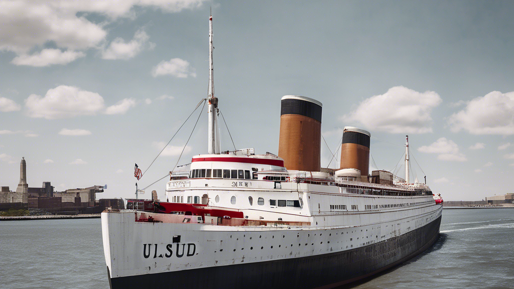 Illustration détaillée sur Le SS United States : un dernier voyage pour un paquebot légendaire en quête de renaissance