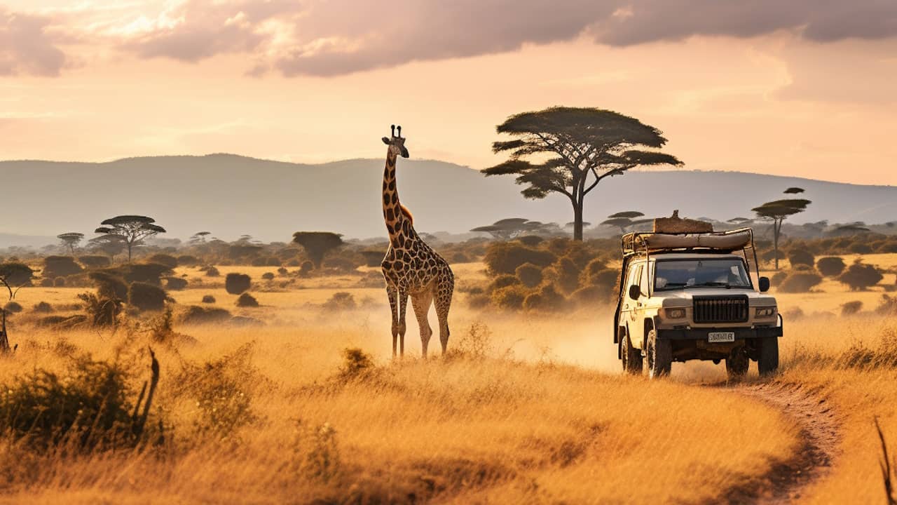 Safari en Tanzanie - girafe