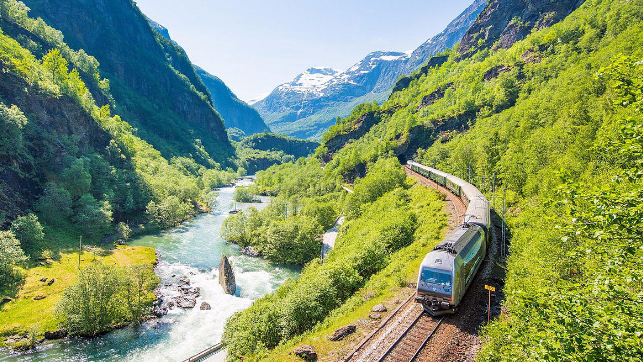 Voyage en train - Ligne de Flam - Norvege